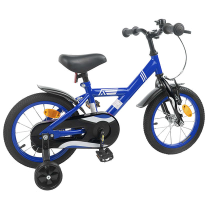 vidaXL Kids Bike 12 Inches for 2-4 Years Old Dark Blue