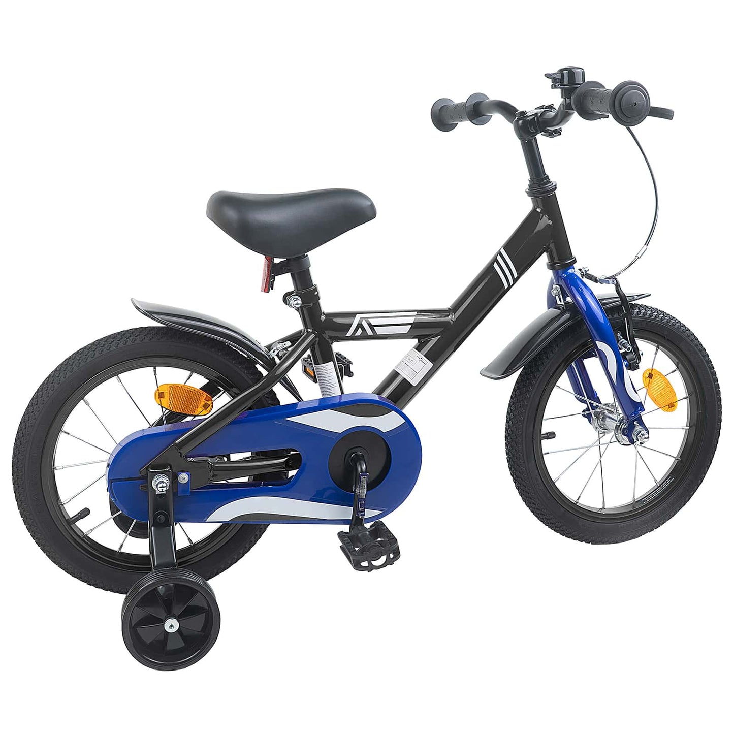 vidaXL Kids Bike 14 Inches for 3-5 Years Old Black
