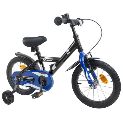 vidaXL Kids Bike 16 Inches for 4-6 Years Old Black
