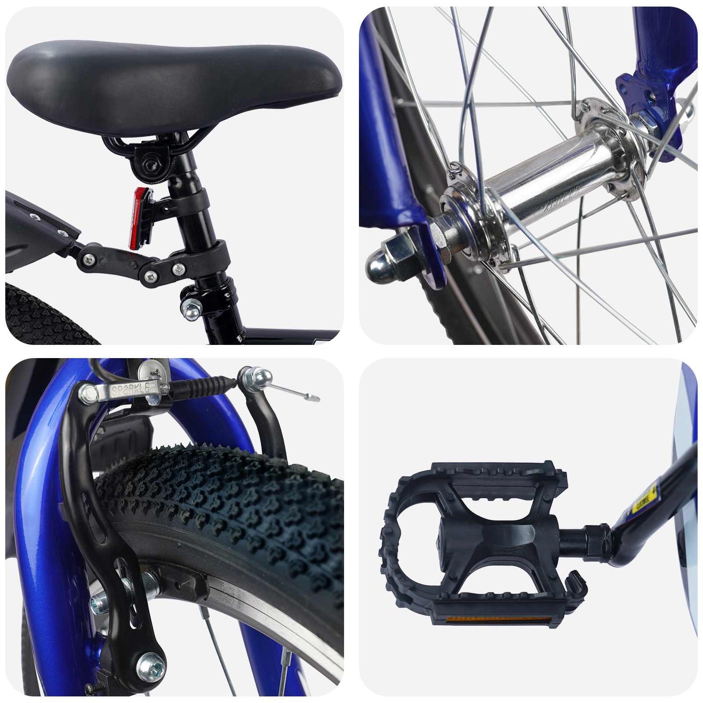 vidaXL Kids Bike 20 Inches for 6-11 Years Old Black