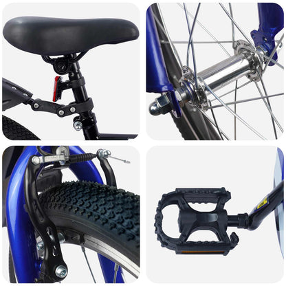vidaXL Kids Bike 20 Inches for 6-11 Years Old Black