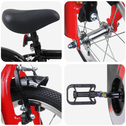 vidaXL Kids Bike 12 Inches for 2-4 Years Old Black