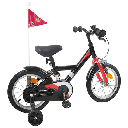 vidaXL Kids Bike 12 Inches for 2-4 Years Old Black