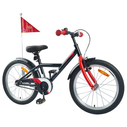vidaXL Kids Bike 18 Inches for 5-7 Years Old Black