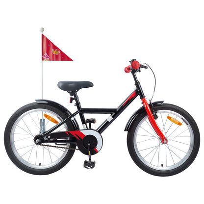 vidaXL Kids Bike 18 Inches for 5-7 Years Old Black