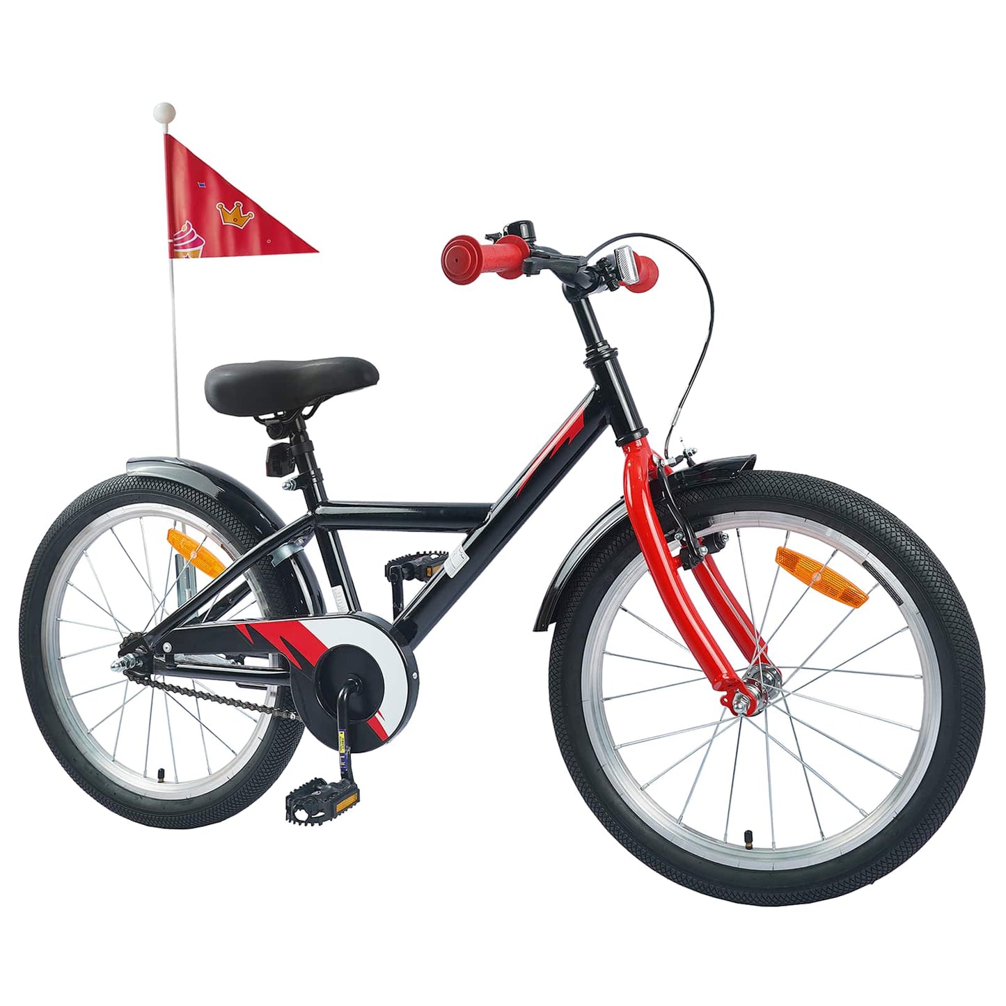 vidaXL Kids Bike 20 Inches for 6-11 Years Old Black