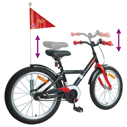 vidaXL Kids Bike 20 Inches for 6-11 Years Old Black