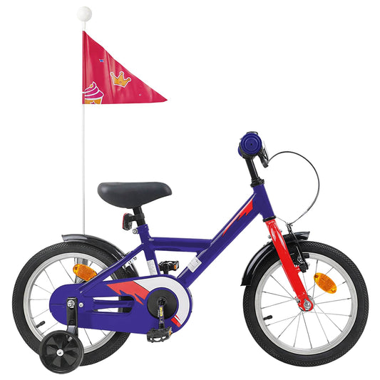 vidaXL Kids Bike 14 Inches for 3-5 Years Old Dark Blue