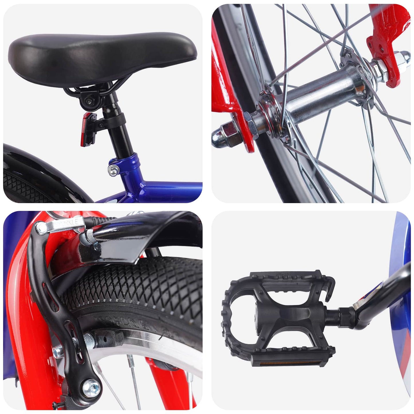 vidaXL Kids Bike 20 Inches for 6-11 Years Old Dark Blue