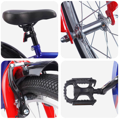 vidaXL Kids Bike 20 Inches for 6-11 Years Old Dark Blue