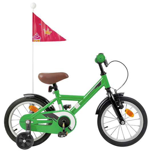 vidaXL Kids Bike 16 Inches for 4-6 Years Old Green