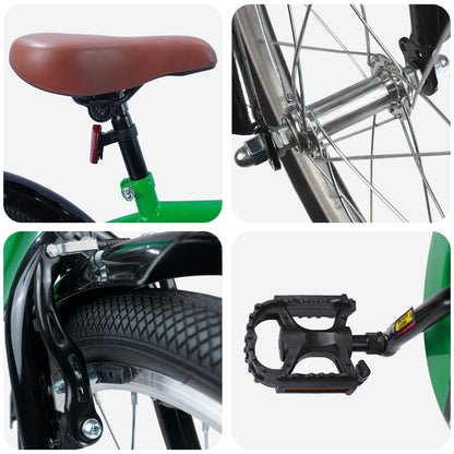 vidaXL Kids Bike 20 Inches for 6-11 Years Old Green