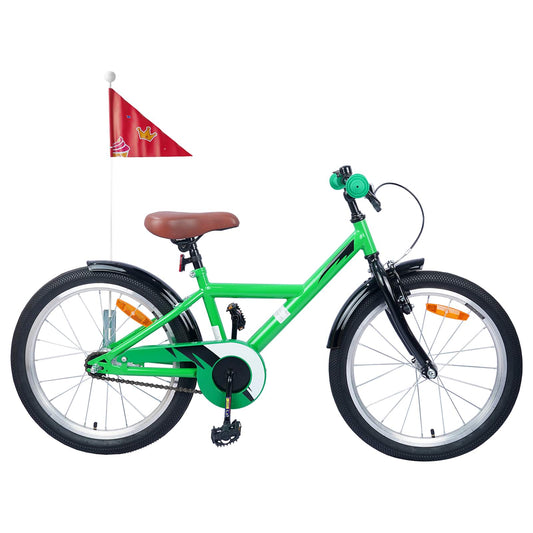 vidaXL Kids Bike 20 Inches for 6-11 Years Old Green