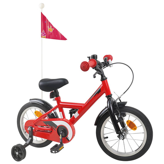 vidaXL Kids Bike 14 Inches for 3-5 Years Old Red