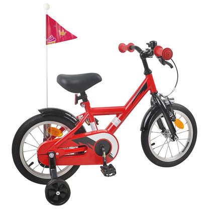vidaXL Kids Bike 14 Inches for 3-5 Years Old Red