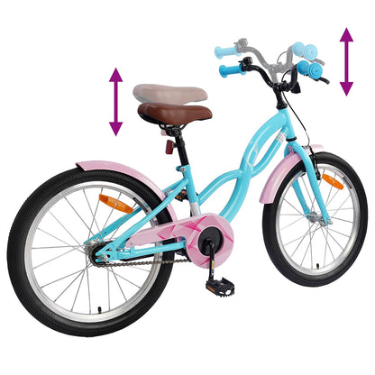 vidaXL Kids Bike 20 Inches for 6-11 Years Old Light Blue