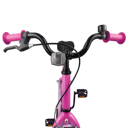 vidaXL Kids Bike 18 Inches for 5-7 Years Old Dark Pink