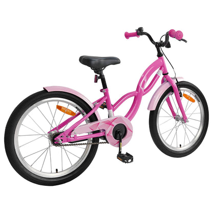 vidaXL Kids Bike 20 Inches for 6-11 Years Old Dark Pink