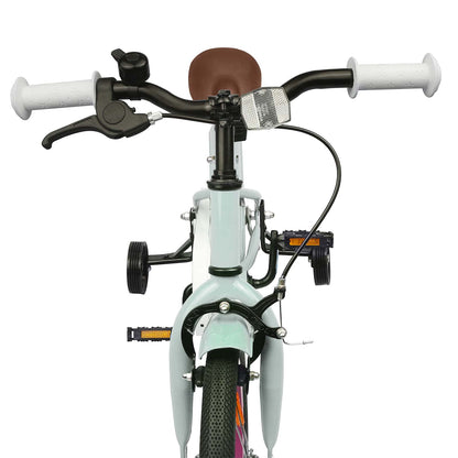 vidaXL Kids Bike 14 Inches for 3-5 Years Old Light Green