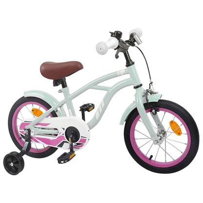 vidaXL Kids Bike 16 Inches for 4-6 Years Old Light Green