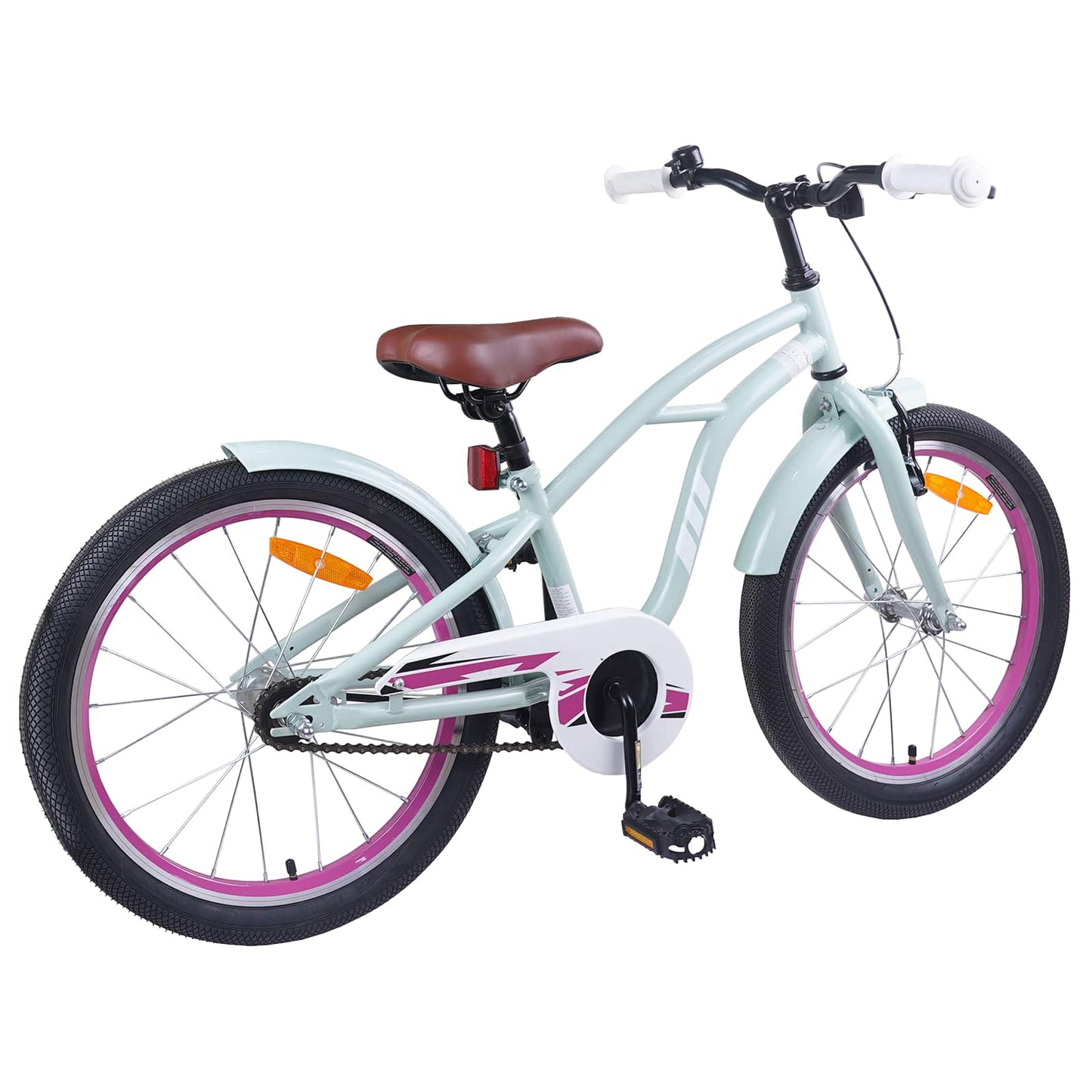 vidaXL Kids Bike 18 Inches for 5-7 Years Old Light Green