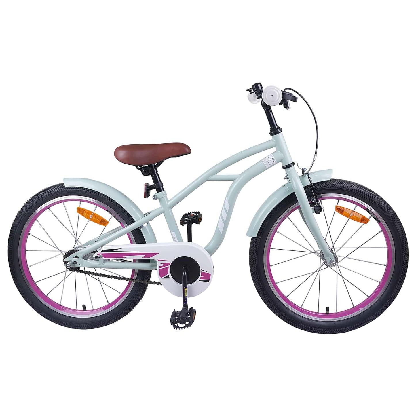 vidaXL Kids Bike 18 Inches for 5-7 Years Old Light Green