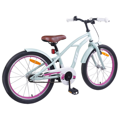 vidaXL Kids Bike 22 Inches for 7-12 Years Old Light Green