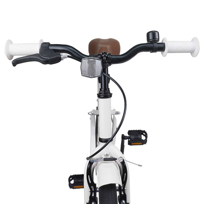 vidaXL Kids Bike 18 Inches for 5-7 Years Old White