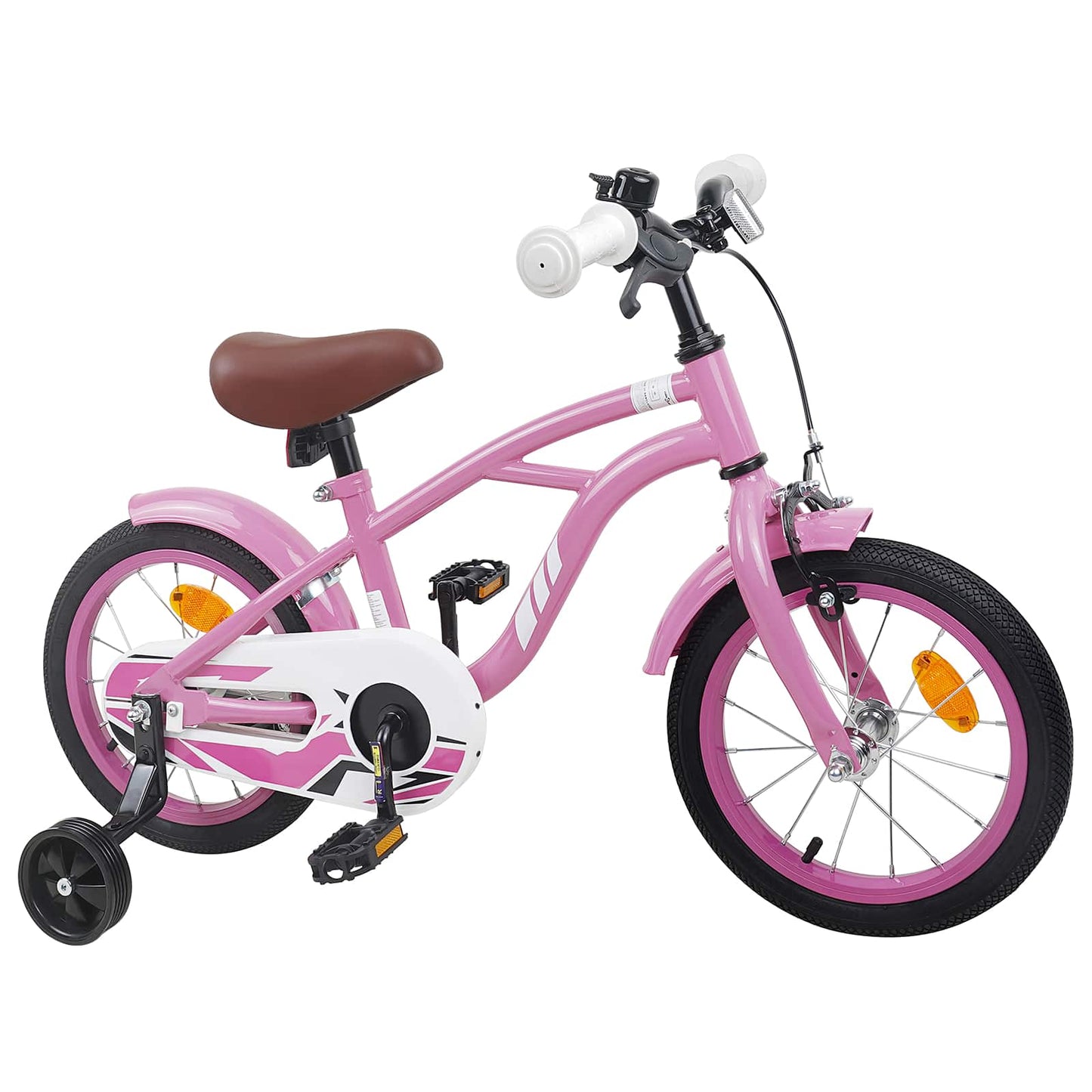 vidaXL Kids Bike 16 Inches for 4-6 Years Old Light Pink