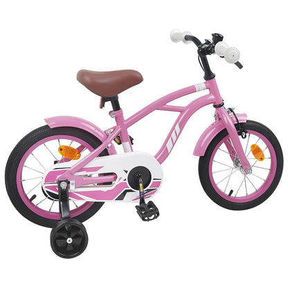 vidaXL Kids Bike 16 Inches for 4-6 Years Old Light Pink