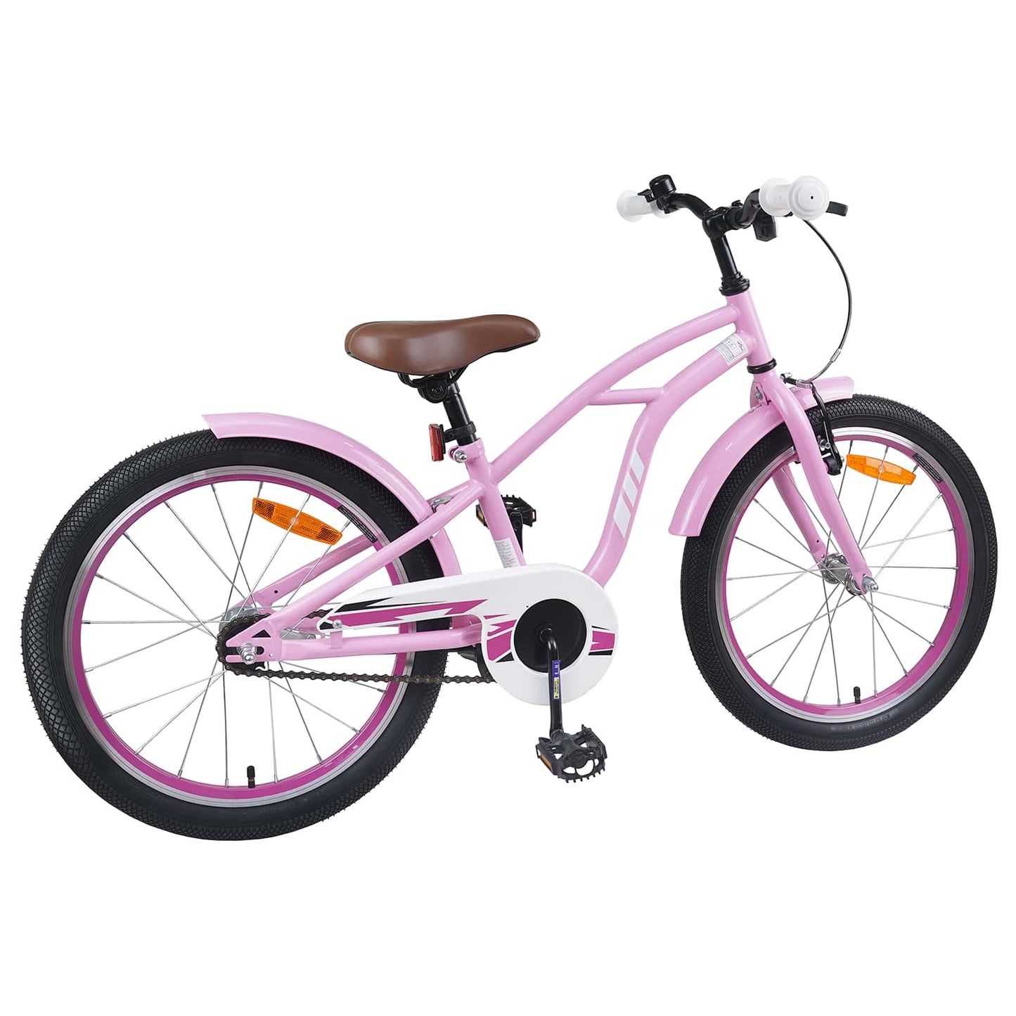 vidaXL Kids Bike 18 Inches for 5-7 Years Old Light Pink