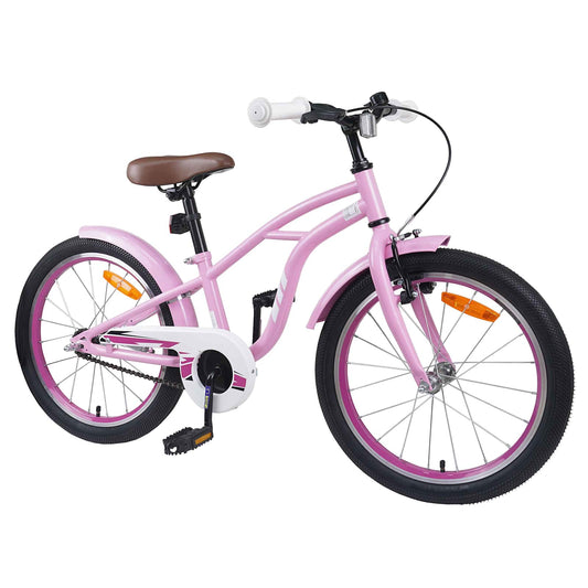 vidaXL Kids Bike 20 Inches for 6-11 Years Old Light Pink