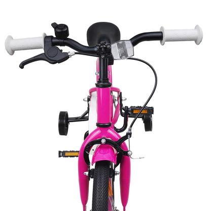 vidaXL Kids Bike 14 Inches for 3-5 Years Old Dark Pink