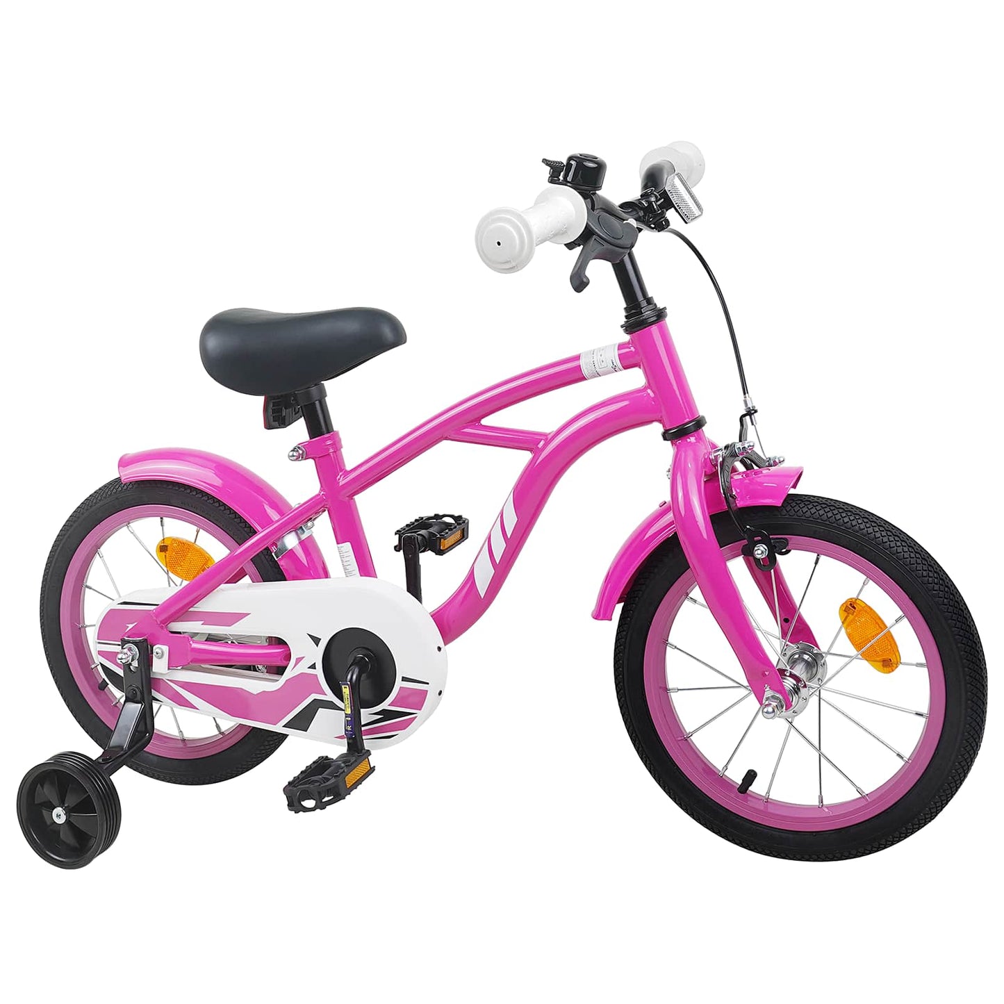 vidaXL Kids Bike 14 Inches for 3-5 Years Old Dark Pink