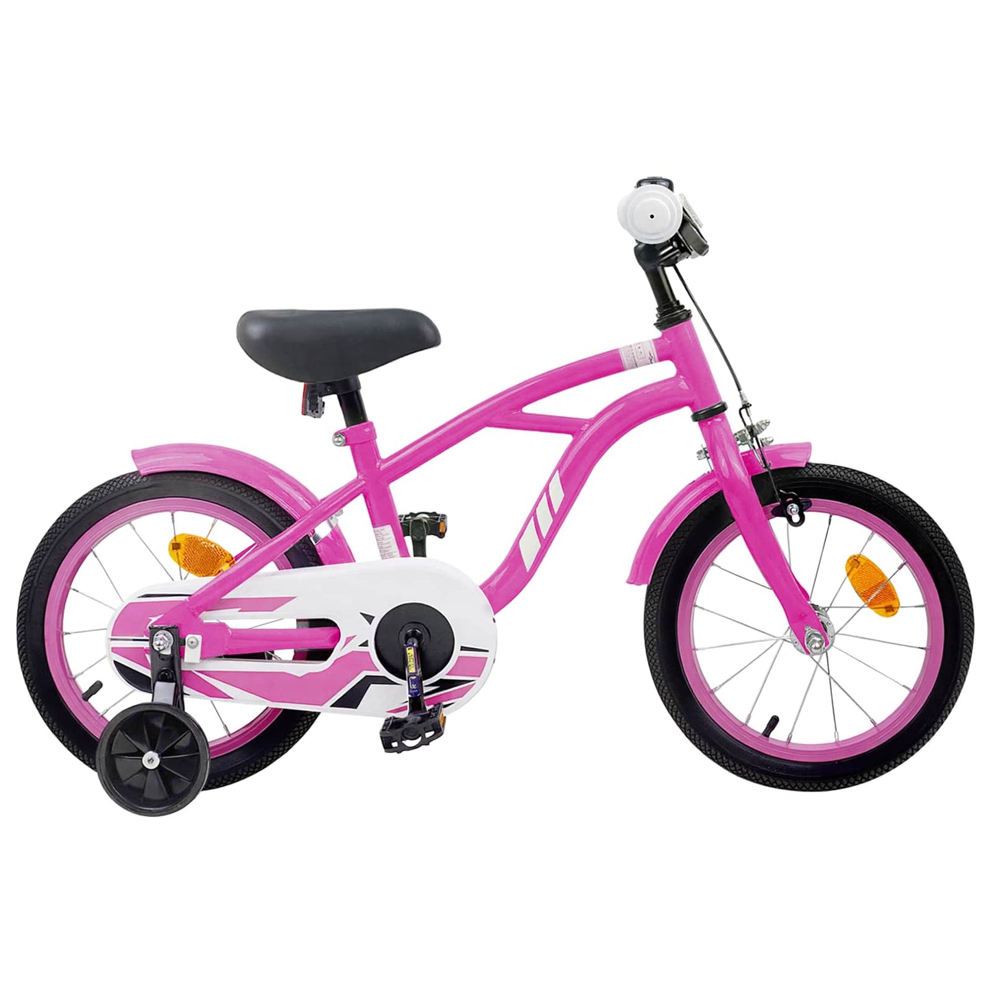 vidaXL Kids Bike 14 Inches for 3-5 Years Old Dark Pink