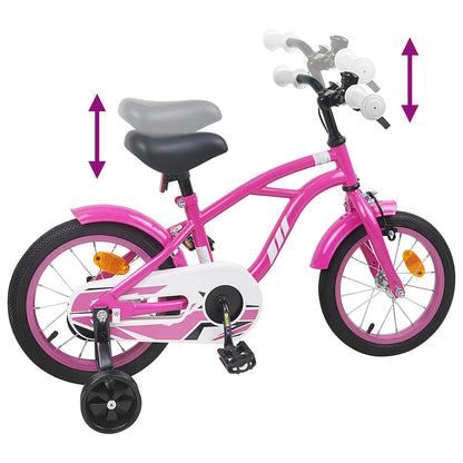 vidaXL Kids Bike 16 Inches for 4-6 Years Old Dark Pink