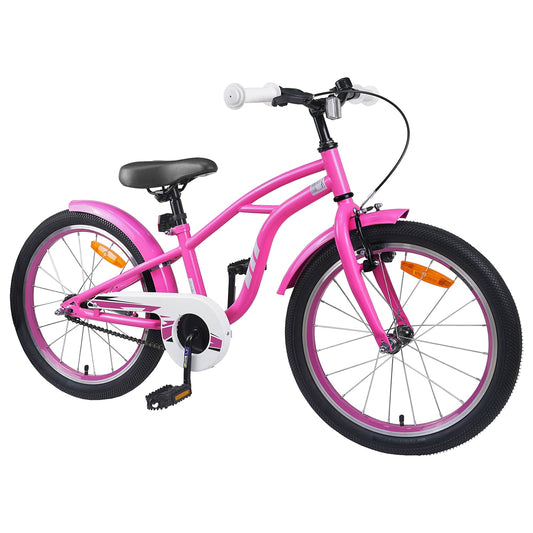 vidaXL Kids Bike 20 Inches for 6-11 Years Old Dark Pink