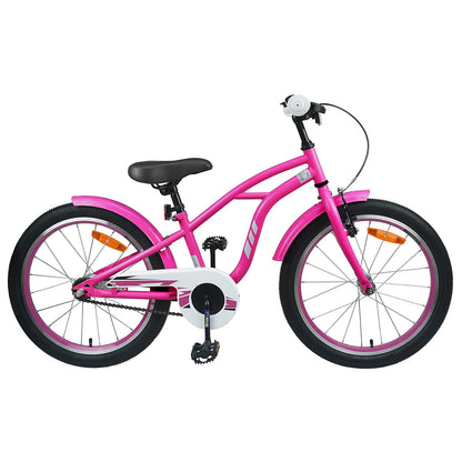 vidaXL Kids Bike 20 Inches for 6-11 Years Old Dark Pink