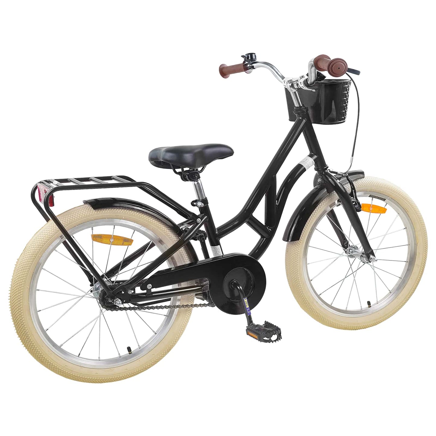 vidaXL Kids Bike 20'' for 6-11 Years Old Black