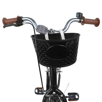 vidaXL Kids Bike 24'' for 8-12 Years Old Black