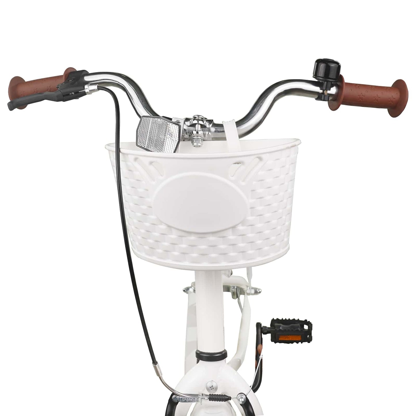 vidaXL Kids Bike 24'' for 8-12 Years Old White