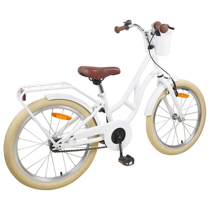 vidaXL Kids Bike 24'' for 8-12 Years Old White