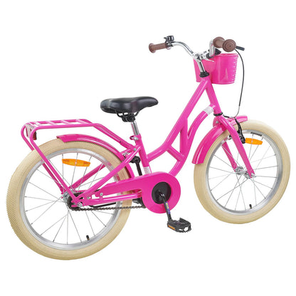 vidaXL Kids Bike 24'' for 8-12 Years Old Dark Pink