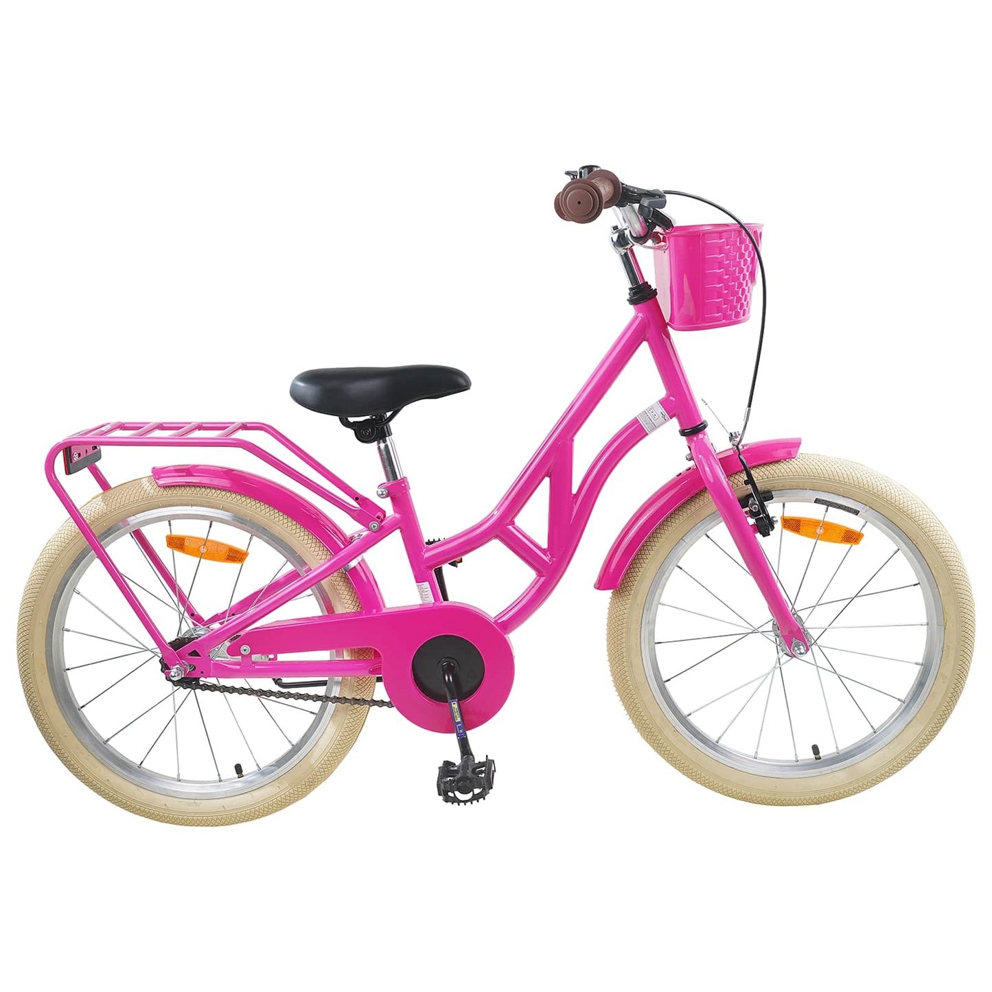 vidaXL Kids Bike 24'' for 8-12 Years Old Dark Pink