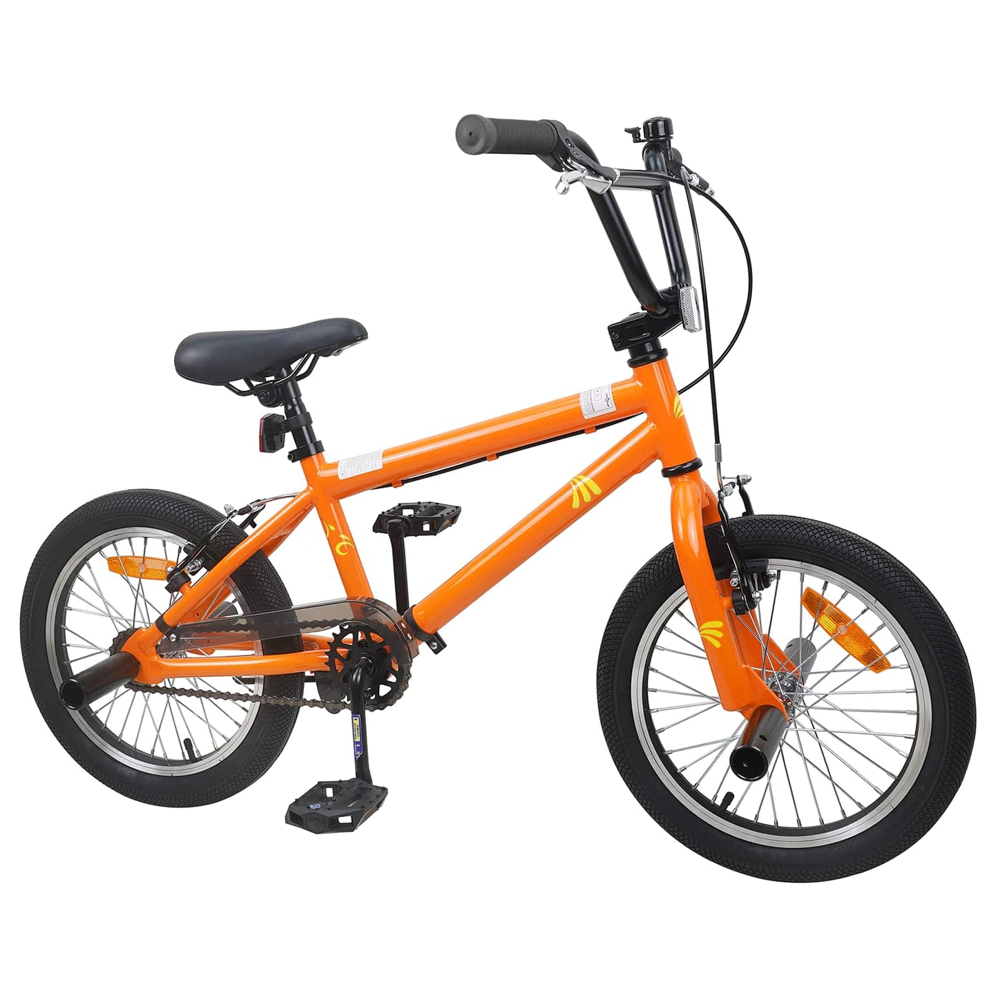 vidaXL BMX Bike 20 Inches for over 9 Years Old Orange