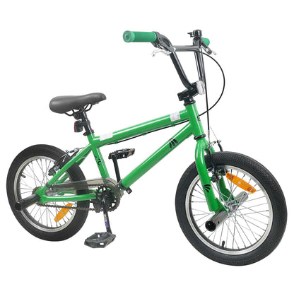 vidaXL BMX Bike 20 Inches for over 9 Years Old Green