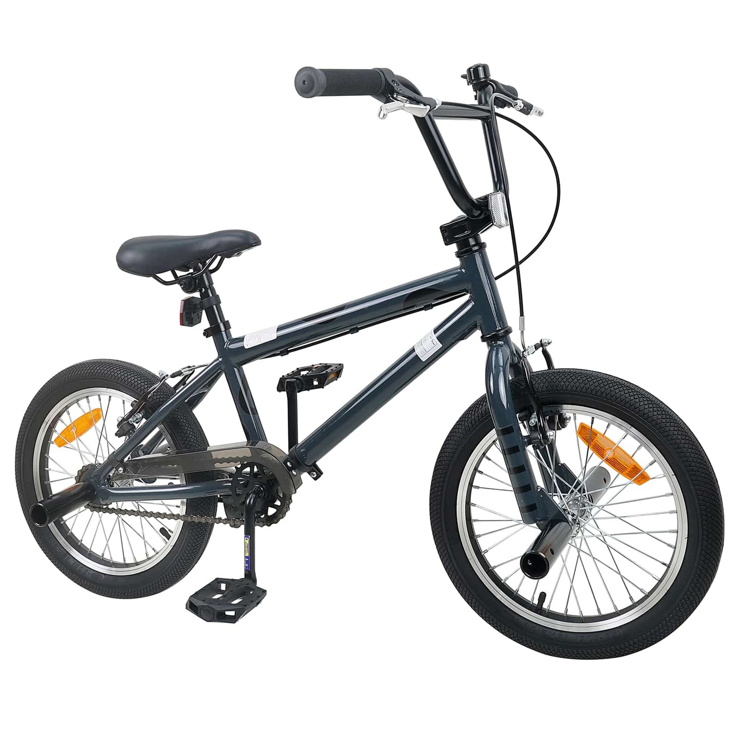 vidaXL BMX Bike 16 Inches for 5-8 Years Old Dark Grey