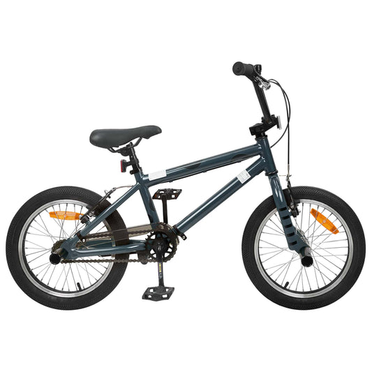 vidaXL BMX Bike 16 Inches for 5-8 Years Old Dark Grey