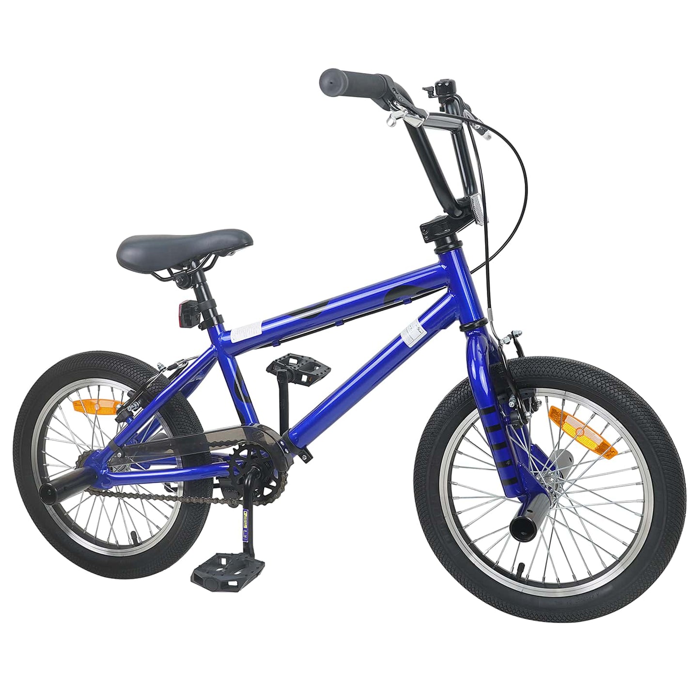 vidaXL BMX Bike 16 Inches for 5-8 Years Old Dark Blue
