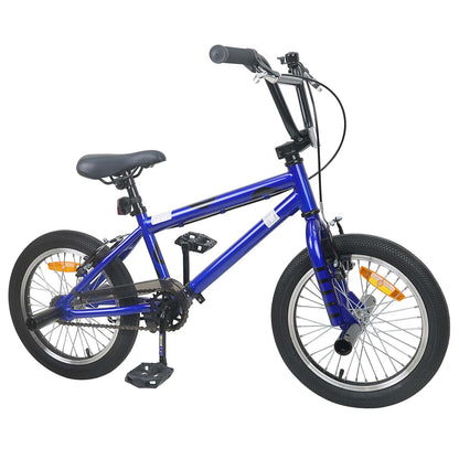 vidaXL BMX Bike 16 Inches for 5-8 Years Old Dark Blue